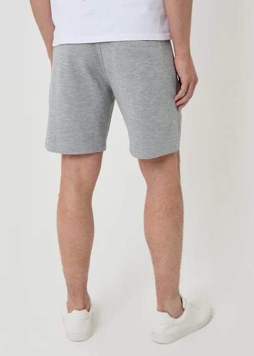 Threadbare Light Grey Pique Pleated Sweat Shorts - XL Image 2