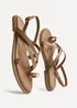 Linzi Zyra Mocha Toe Ring Flat Sandals - Size 4 Image 5