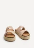 Linzi Sonnet Dusky Pink Double Buckle Flatform Sandals - Size 6 Image 3