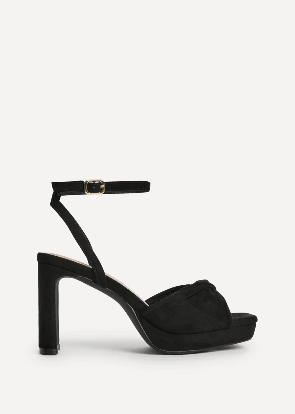 Linzi Mavie Black Platform Heeled Sandals - Size 5 Image 1