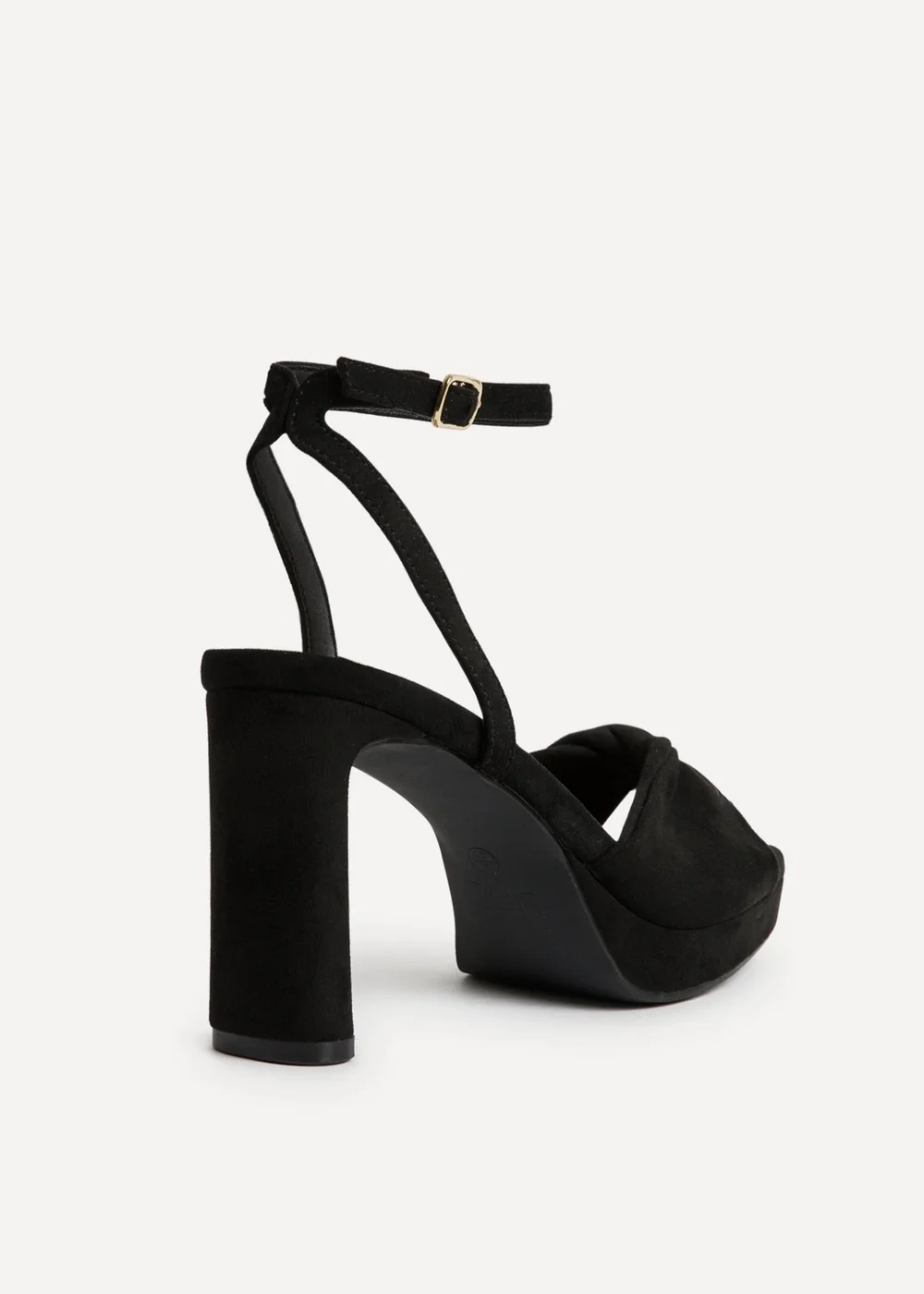 Linzi Mavie Black Platform Heeled Sandals - Size 5 Image 4