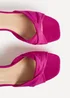 Linzi Mavie Fuchsia Platform Heeled Sandals - Size 6 Image 5