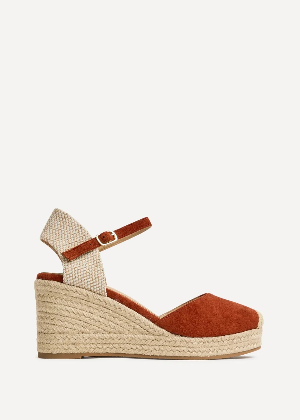 Linzi Present Rust Closed Toe Wedges - Size 6 Image 2