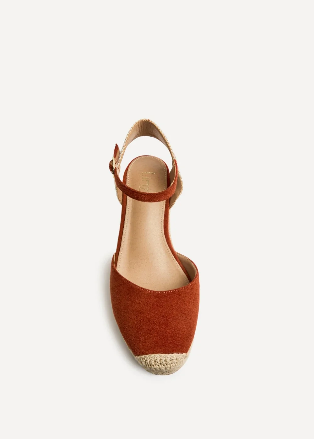 Linzi Present Rust Closed Toe Wedges - Size 6 Image 4
