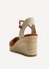 Linzi Present Rust Closed Toe Wedges - Size 6 Image 5