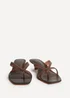 Linzi Axis Brown Jelly Heeled Sandals - Size 3 Image 3