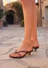 Linzi Axis Brown Jelly Heeled Sandals - Size 3 Image 6