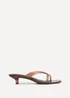 Linzi Axis Brown Jelly Heeled Sandals - Size 3 Image 2