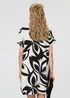 Izabel London Multi White Printed Short Sleeve Short Shift Dress - 16 Image 3