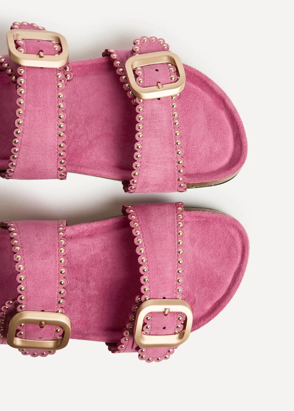 Linzi Kelsie Fuchsia Double Buckle Sandals - Size 6 Image 5