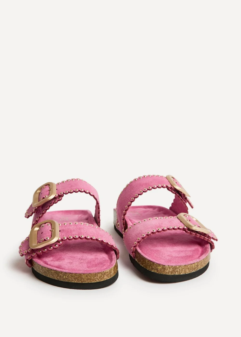 Linzi Kelsie Fuchsia Double Buckle Sandals - Size 6 Image 3