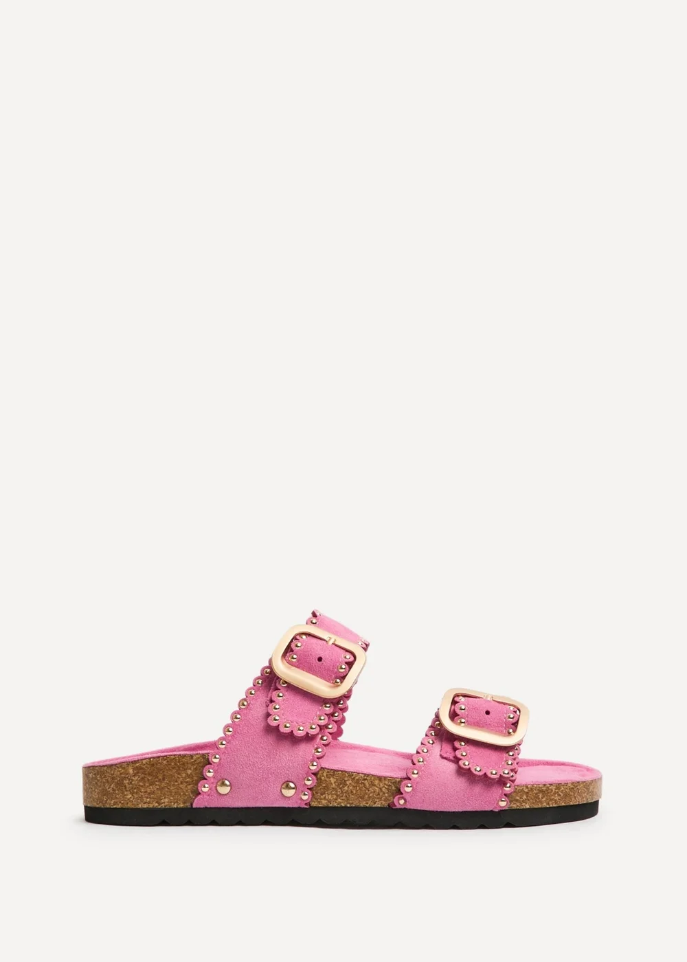 Linzi Kelsie Fuchsia Double Buckle Sandals - Size 6 Image 2