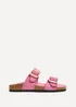 Linzi Kelsie Fuchsia Double Buckle Sandals - Size 6 Image 2