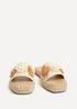 Linzi Kelani Ivory Raffia Sliders - Size 4 Image 3