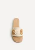 Linzi Kelani Ivory Raffia Sliders - Size 4 Image 4