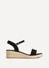 Linzi Sunrise Black Espadrille Flatform Sandals - Size 5 Image 2