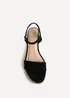 Linzi Sunrise Black Espadrille Flatform Sandals - Size 5 Image 4