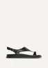 Linzi Latch Black Toe Ring Flat Sandals - 4 Image 2
