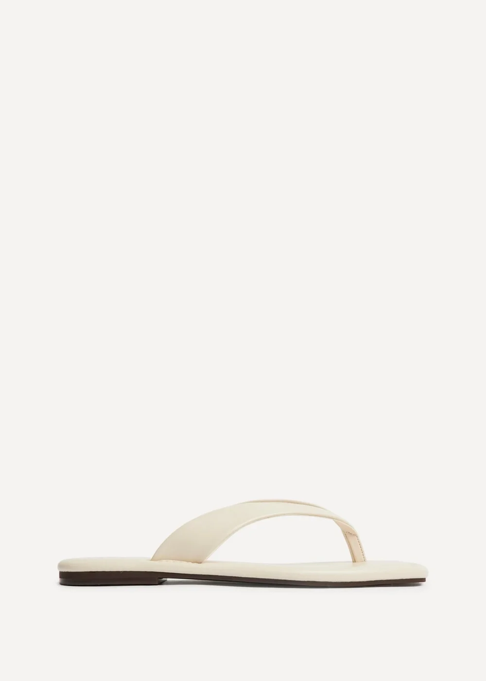 Linzi Element Ivory Toe Post Flat Sandals - 6 Image 2