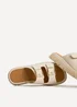 Linzi Capture Nude Double Buckle Flat Sandals - 8 Image 5
