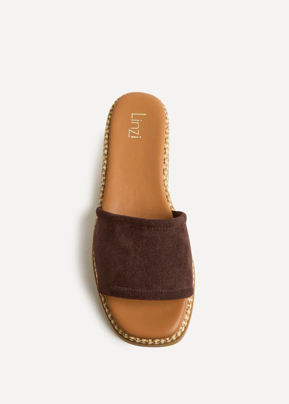 Linzi Stay Brown Flatform Mule Sandals - 4 Image 4
