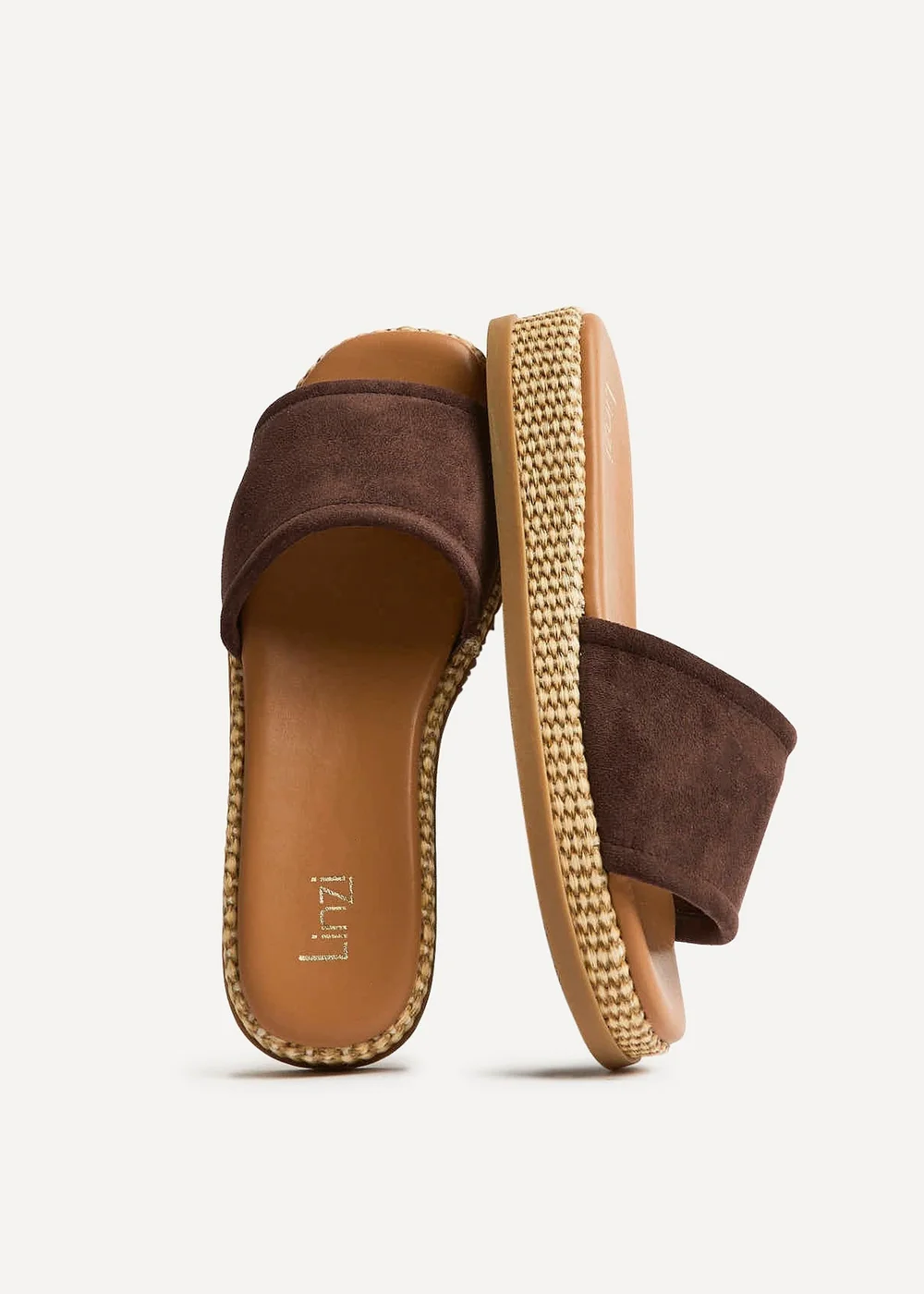 Linzi Stay Brown Flatform Mule Sandals - 4 Image 5