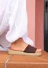 Linzi Stay Brown Flatform Mule Sandals - 4 Image 1