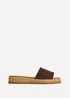 Linzi Stay Brown Flatform Mule Sandals - 4 Image 2