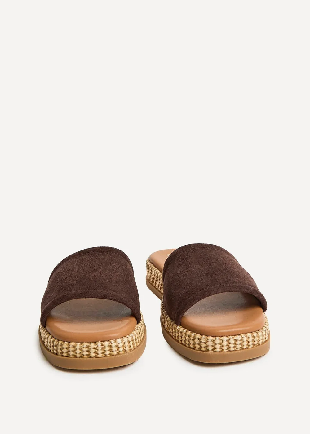 Linzi Stay Brown Flatform Mule Sandals - 4 Image 3