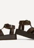 Linzi Tori Brown Gladiator Flatform Sandals - Size 6 Image 5