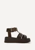 Linzi Tori Brown Gladiator Flatform Sandals - Size 6 Image 2