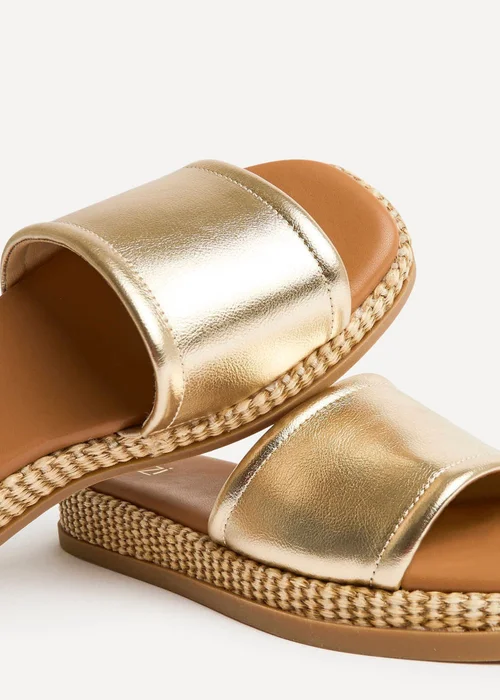 Linzi Stay Gold Flatform Mule Sandals - 7 Image 5