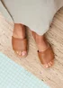 Linzi Stay Tan Flatform Mule Sandals - Size 6 Image 6