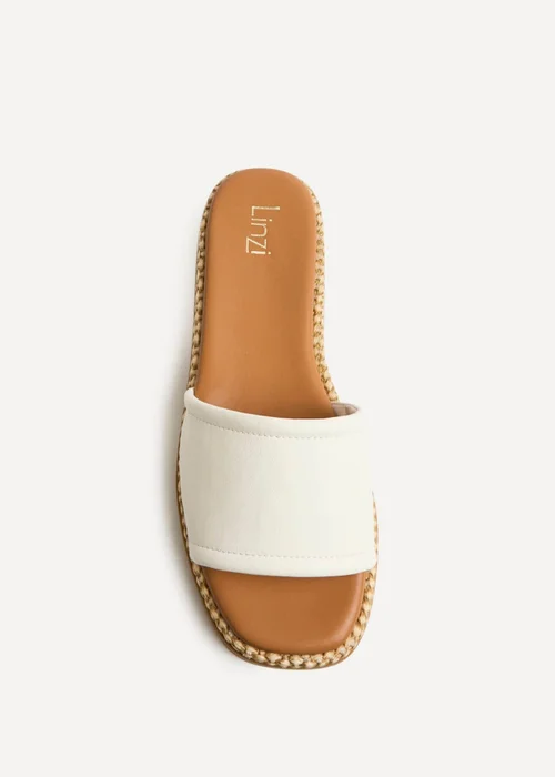Linzi Stay White Flatform Mule Sandals - 5 Image 4