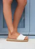 Linzi Stay White Flatform Mule Sandals - 5 Image 1