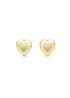 Golden Moments 9ct Yellow Gold Heart Stud Earring - One Size Image 1