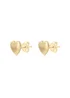 Golden Moments 9ct Yellow Gold Heart Stud Earring - One Size Image 2