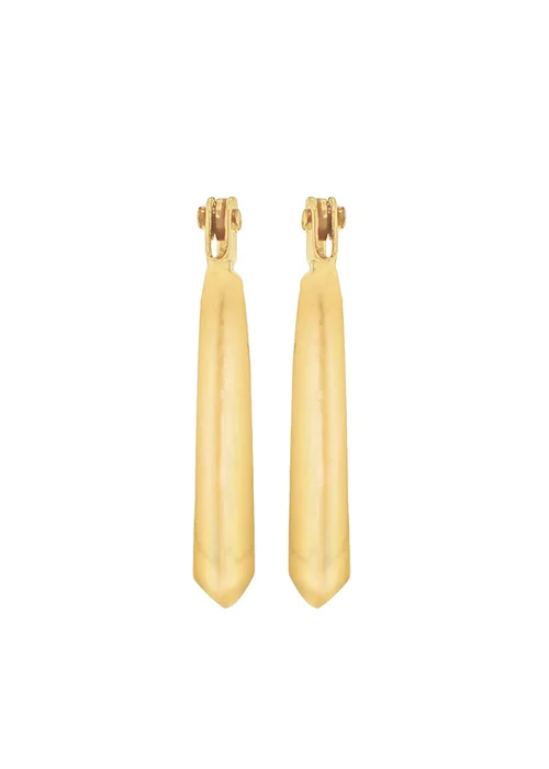 Golden Moments 9ct Yellow Gold Creole Earrings - One Size Image 3