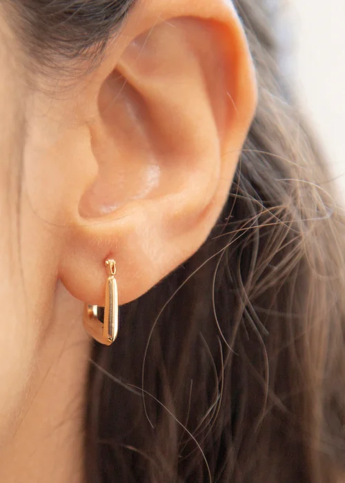Golden Moments 9ct Yellow Gold Creole Earrings - One Size Image 4