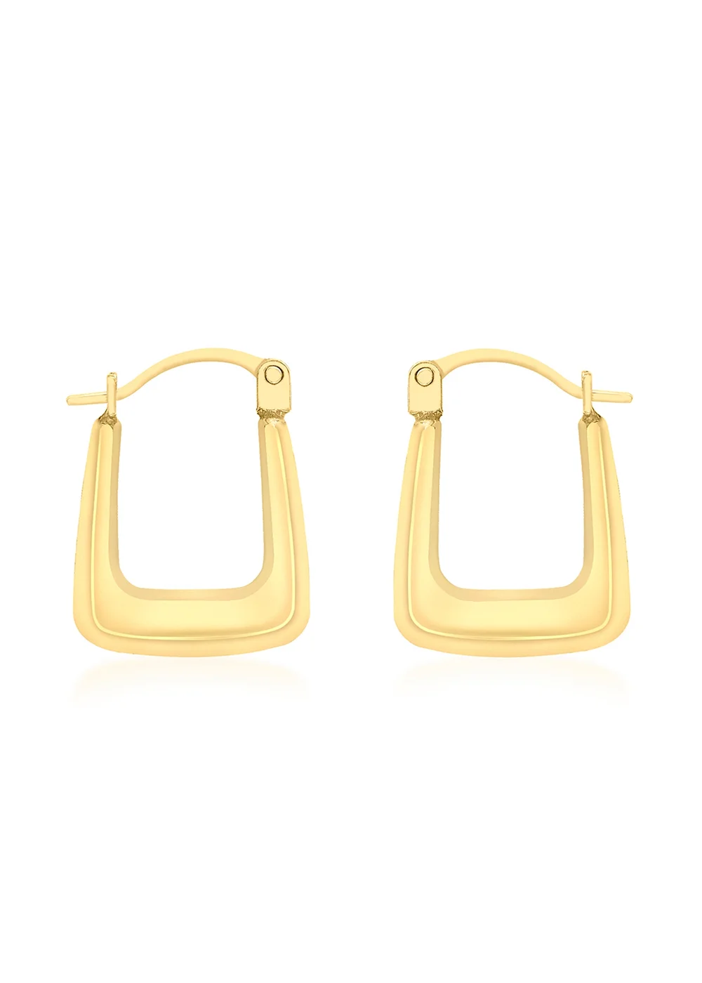 Golden Moments 9ct Yellow Gold Creole Earrings - One Size Image 1