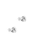 Golden Moments 9ct White Gold Knot Stud Earrings - One Size Image 2