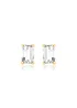 Golden Moments 9ct Yellow Gold Rectangle CZ Stud Earring - One Size Image 1