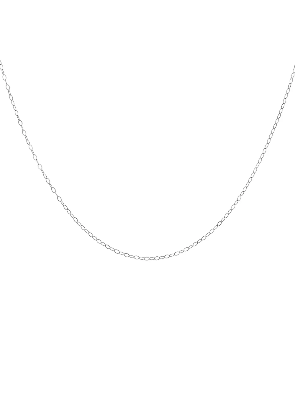 Golden Moments 9ct White Gold Trace Chain - One Size Image 2