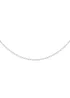 Golden Moments 9ct White Gold Trace Chain - One Size Image 1
