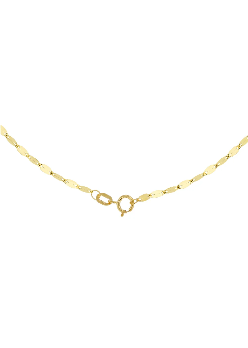 Golden Moments 9ct Yellow Gold Sparkle Forzatina Chain - One Size Image 3