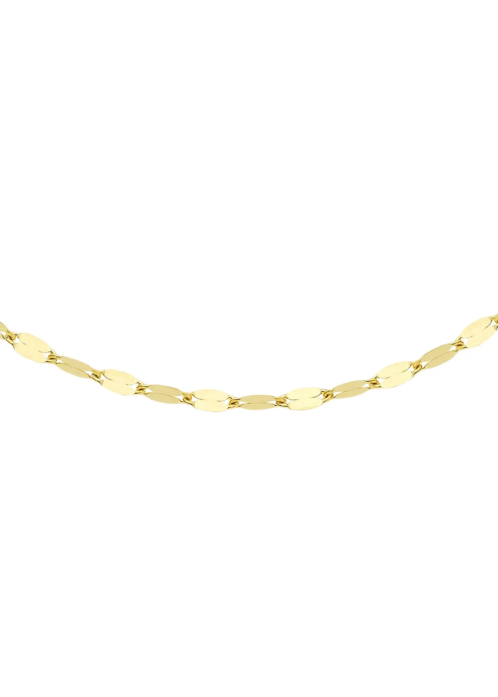 Golden Moments 9ct Yellow Gold Sparkle Forzatina Chain - One Size Image 2