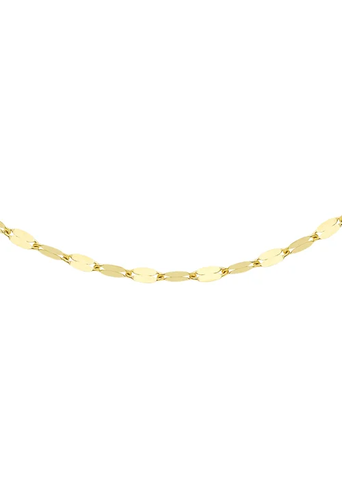 Golden Moments 9ct Yellow Gold Sparkle Forzatina Chain - One Size Image 2