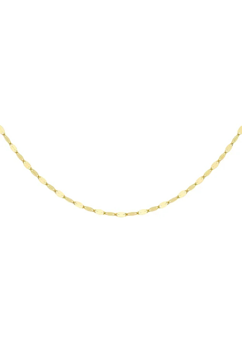 Golden Moments 9ct Yellow Gold Sparkle Forzatina Chain - One Size Image 1