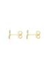 Golden Moments 9ct 2-Tone Gold 'Infinity' Stud Earrings - One Size Image 3