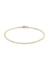 Golden Moments 9ct Yellow Gold Forzatina Chain Bracelet - One Size Image 1